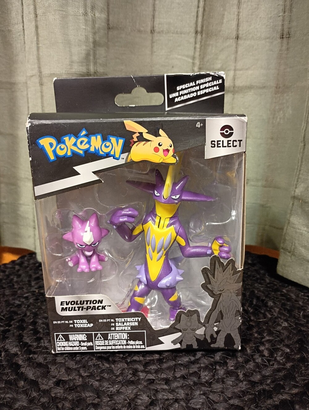NEW Jazwares Pokemon Select Toxel & Toxtricity Evolution Multi-Pack Figures